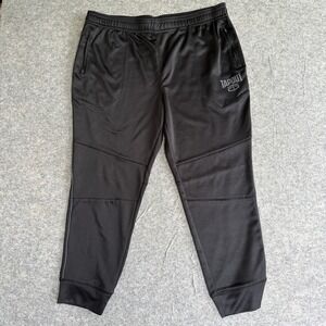 Tapout Jogger Pants Mens 2XL Black Athletic Gym‎ Track Zipper Pocket Logo